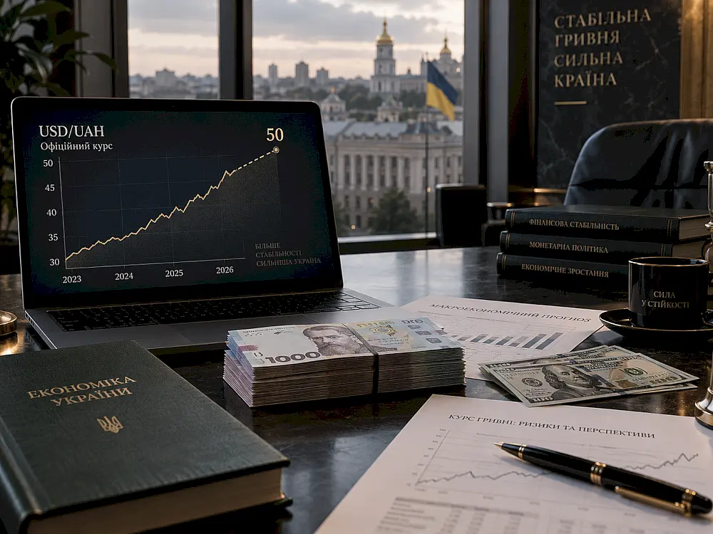 Чи перетне офіційний курс долара позначку 50 грн до кінця 2026 року? | Авторський аналітичний проєкт ORBK.NET | Чи перетне офіційний курс долара позначку 50 грн до кінця 2026 року?